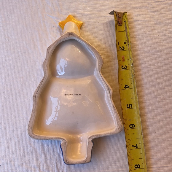 Porcelain Christmas tree dish - Picture 2 of 3